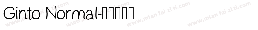 Ginto Normal字体转换